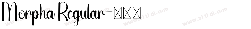 Morpha Regular字体转换